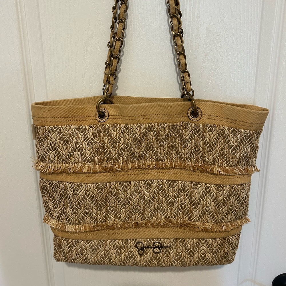 Jessica Simpson Tan and Brown Tote Bag - Picture 4 of 6
